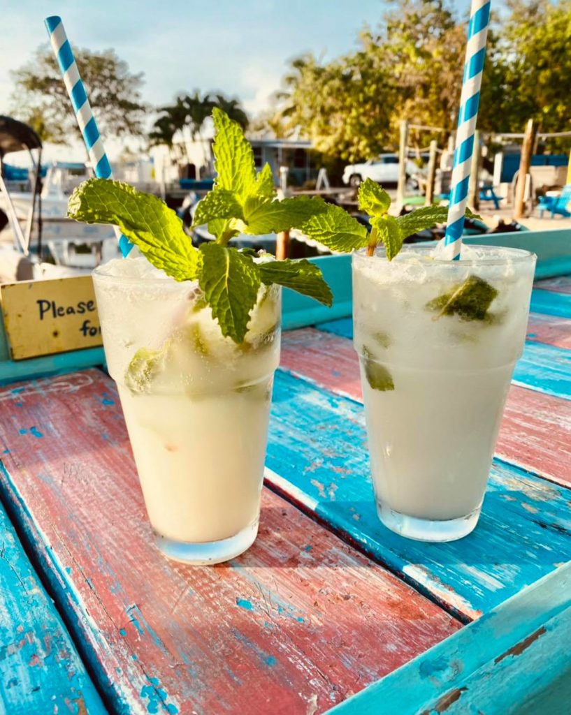 Two mint mojitos served in glasses, refreshing and perfect for a summer day